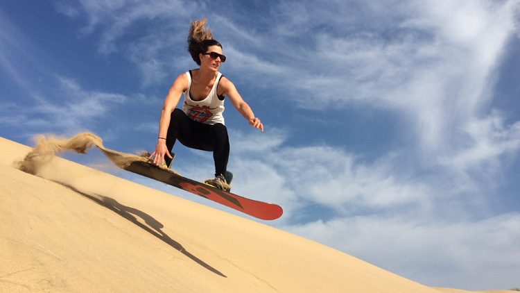 Sand-boarding at George