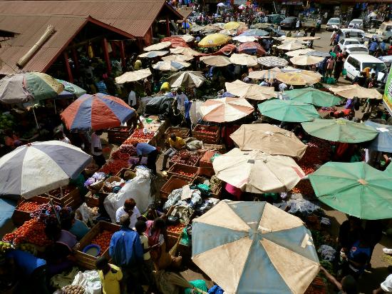 Shopping at Owino market