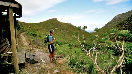 The hiking trail