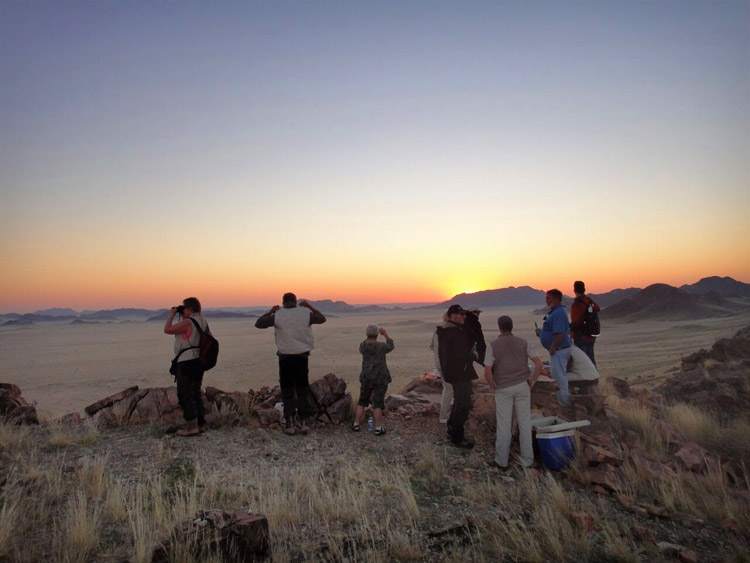 Sundowner at Sossusvlei