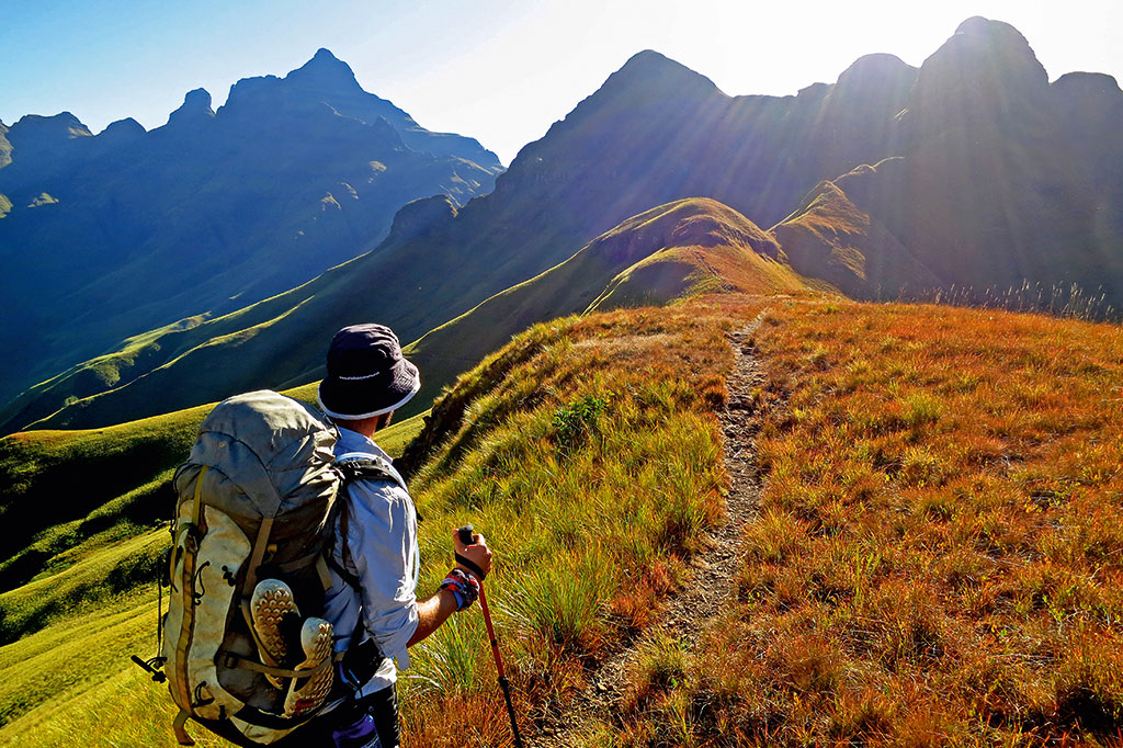 Hiking trails at Drakensberg