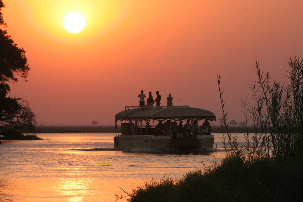 Sunset cruise at Thamalakane River