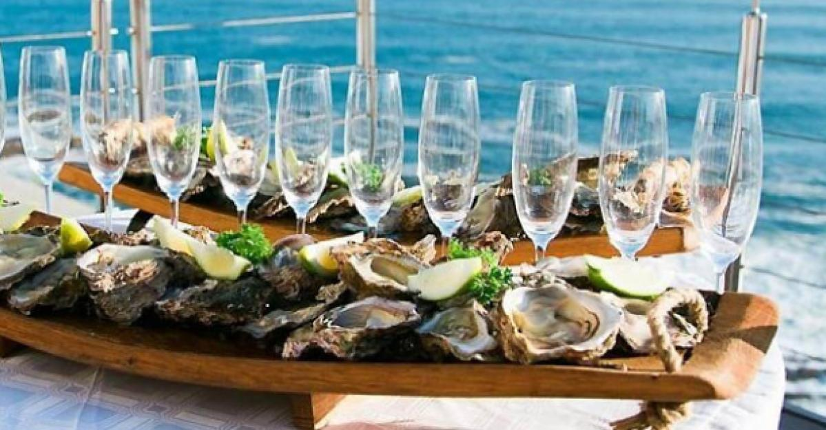 Champagne and oyster cruises