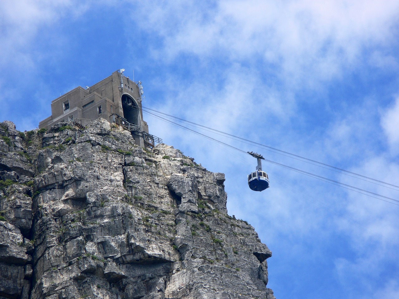 Aerial Cable way at Table Mountain