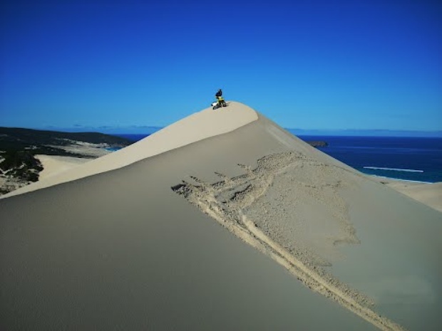 Sandboarding at Maitland Sand Dunes