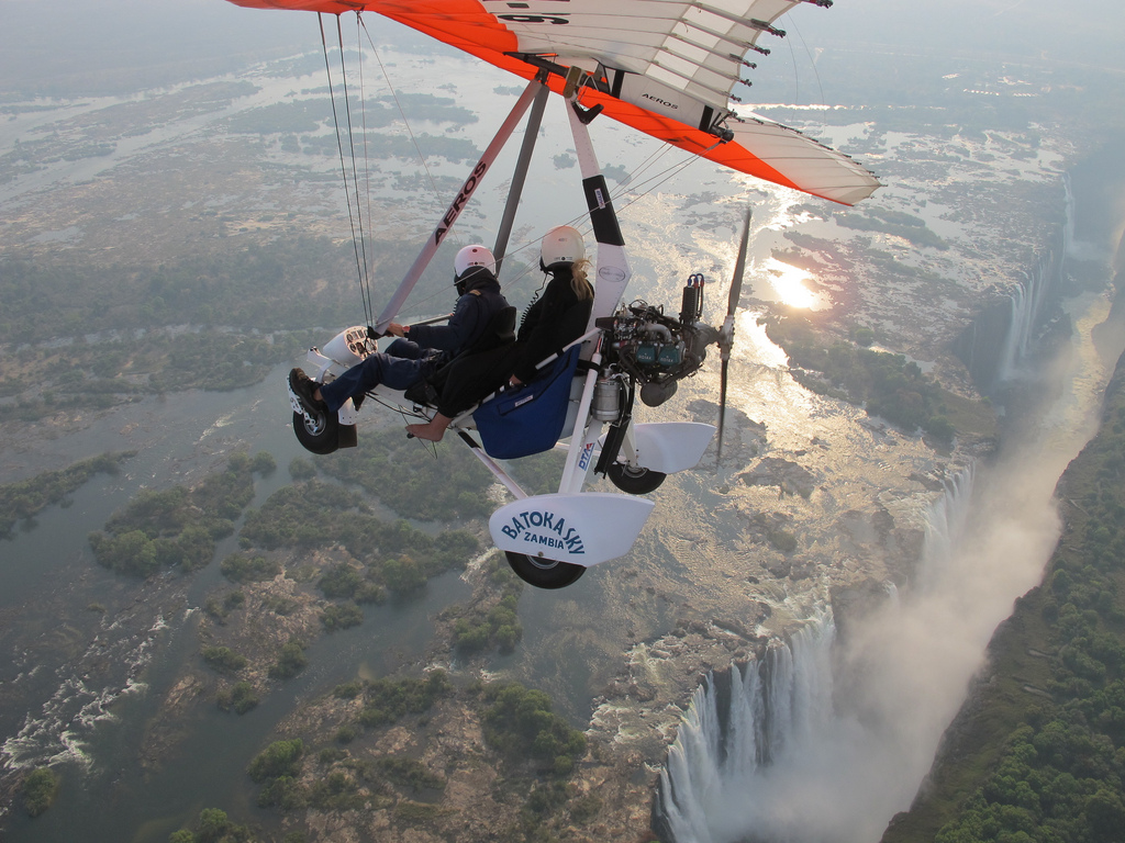 Microlight Flight over the Victoria Falls