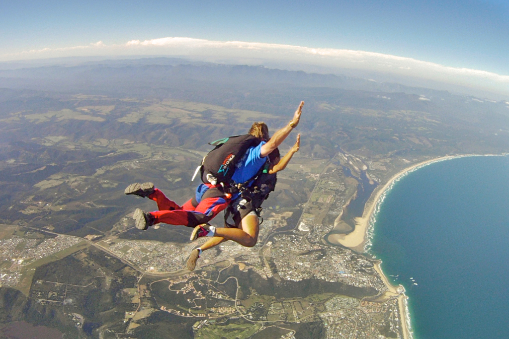 Skydiving at Plettenberg Bay